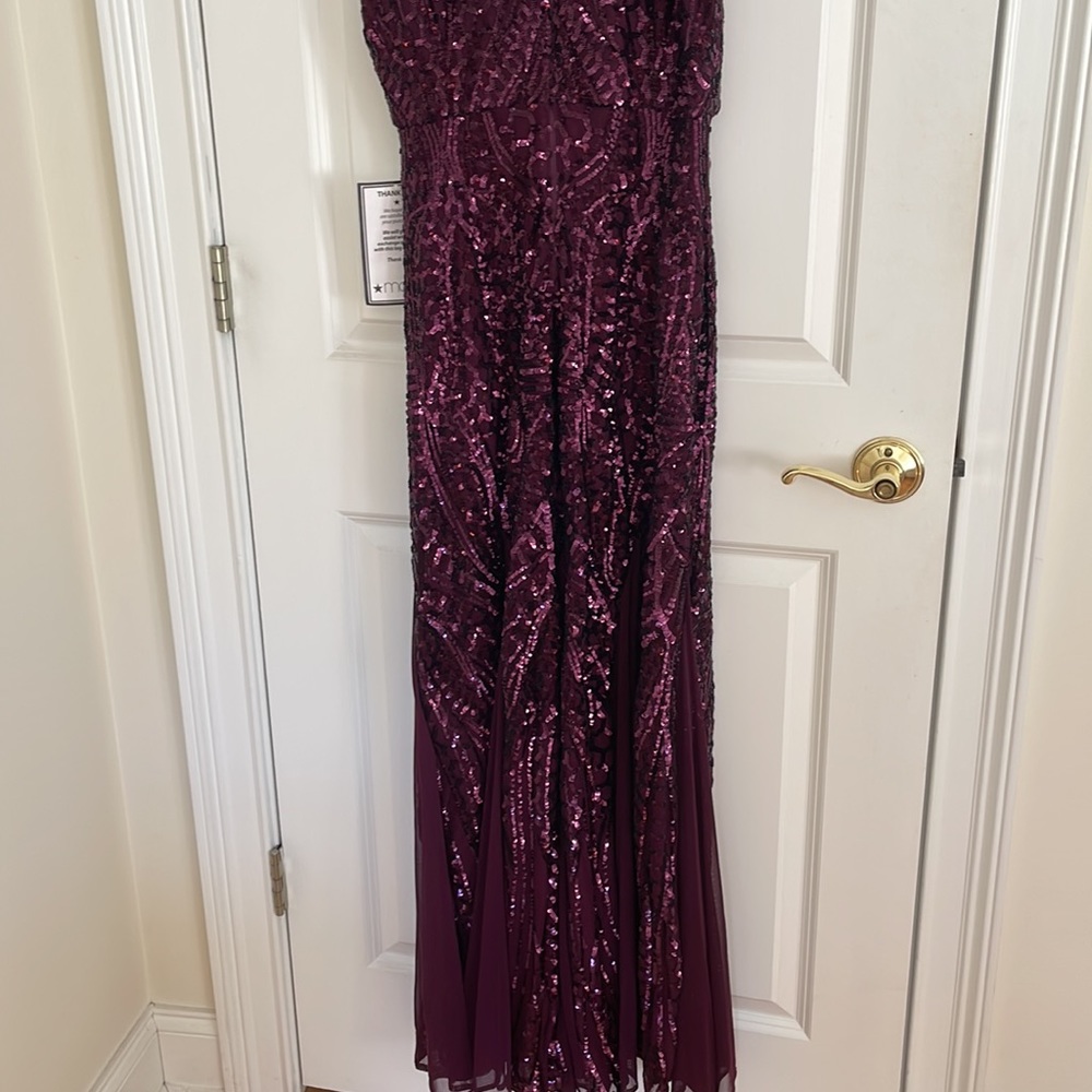 NWT Plum Sequin Dress - Picture 4 of 7
